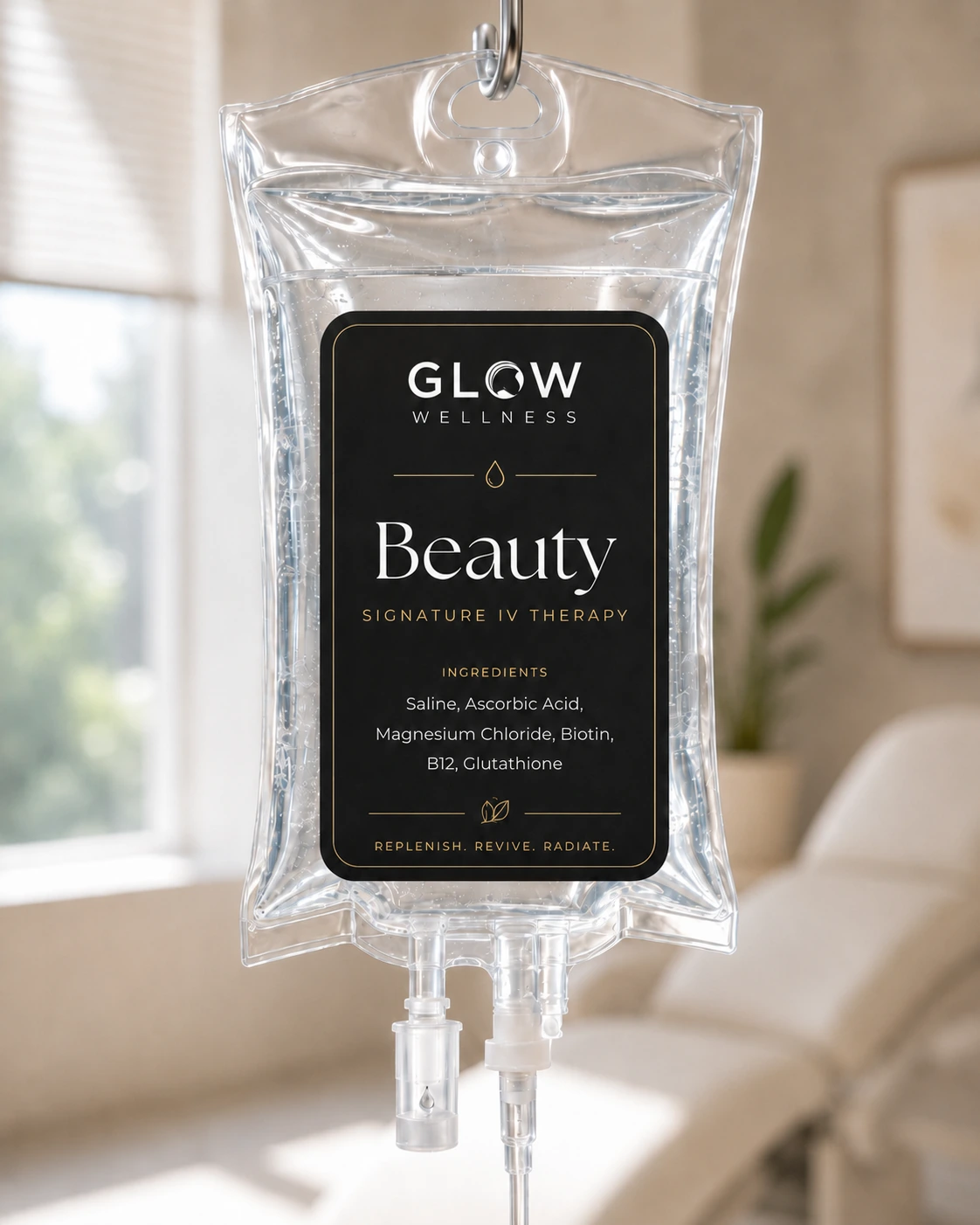 Glow Wellness Beauty IV therapy bag