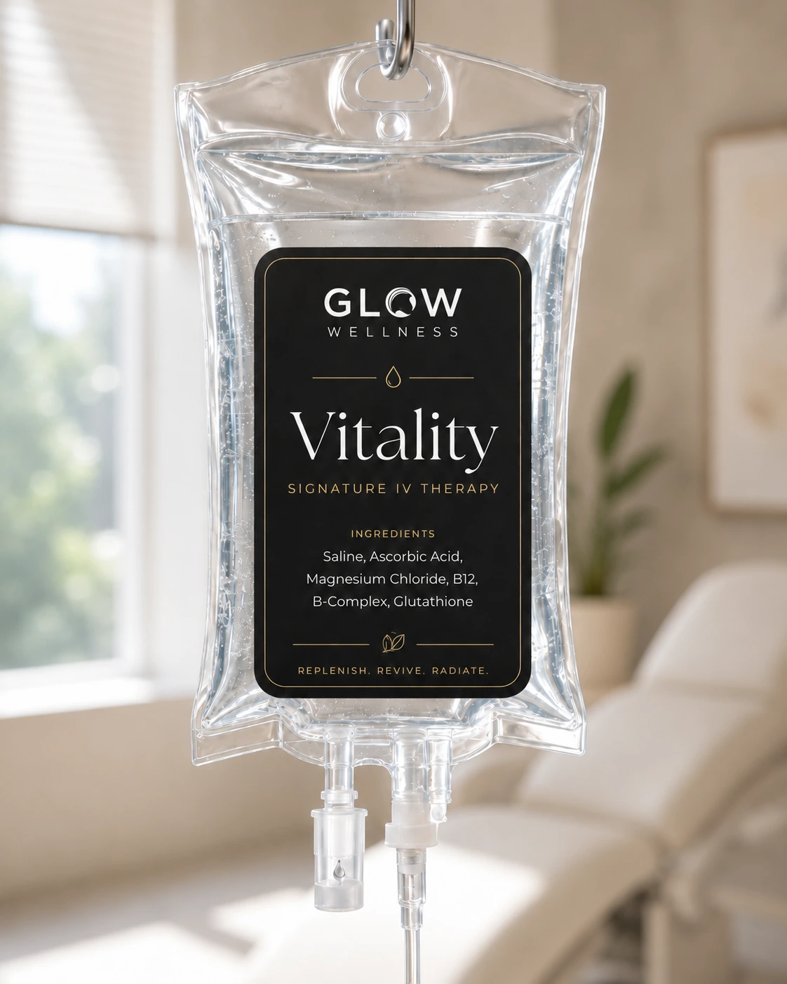 Glow Wellness Vitality IV therapy bag