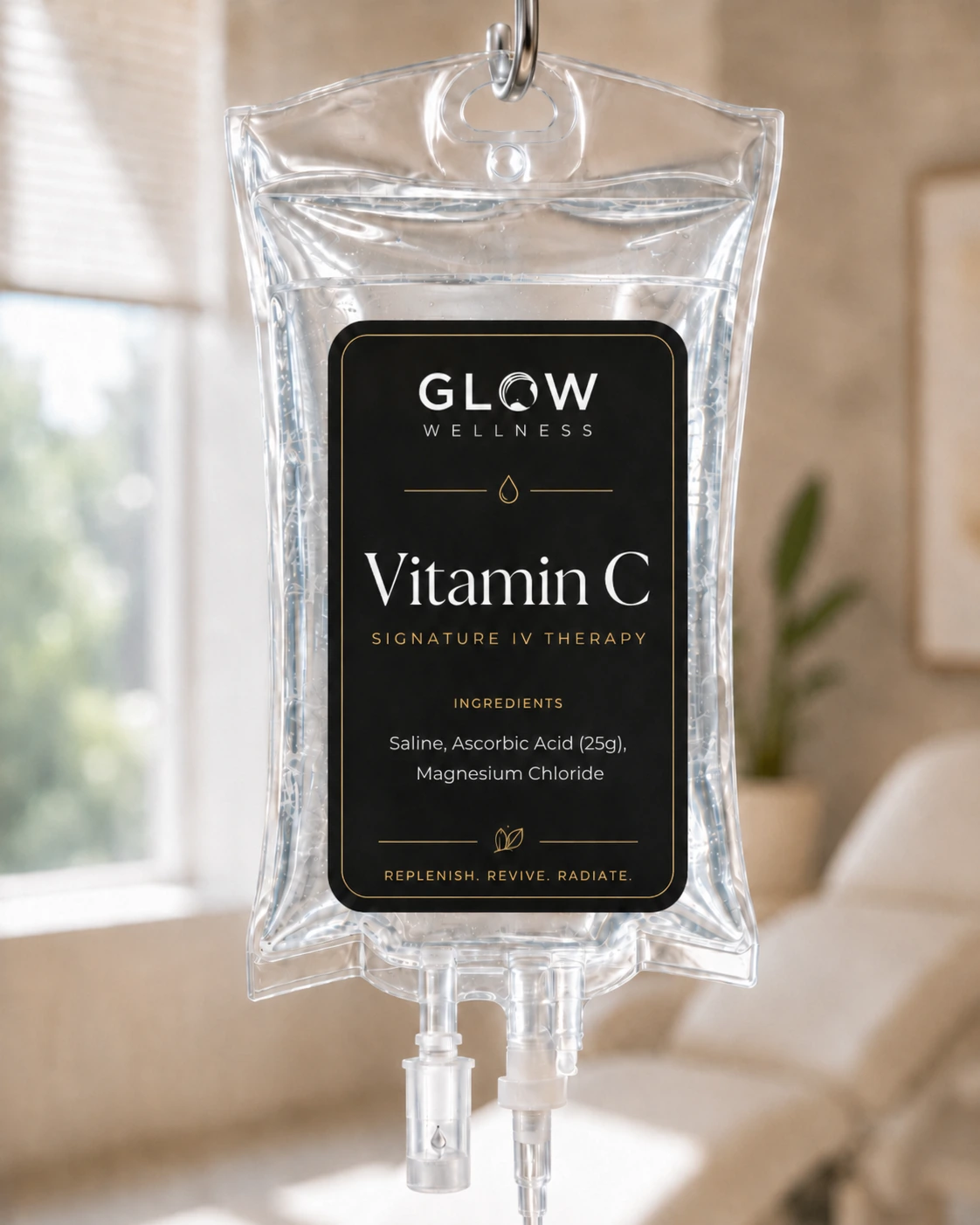Glow Wellness Vitamin C IV therapy bag